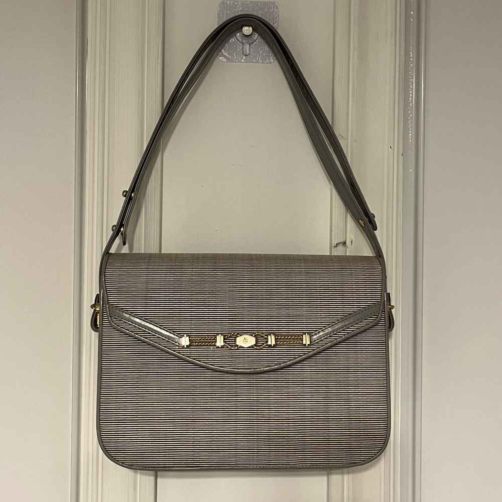 Vintage Comtesse leather bag with horsehair